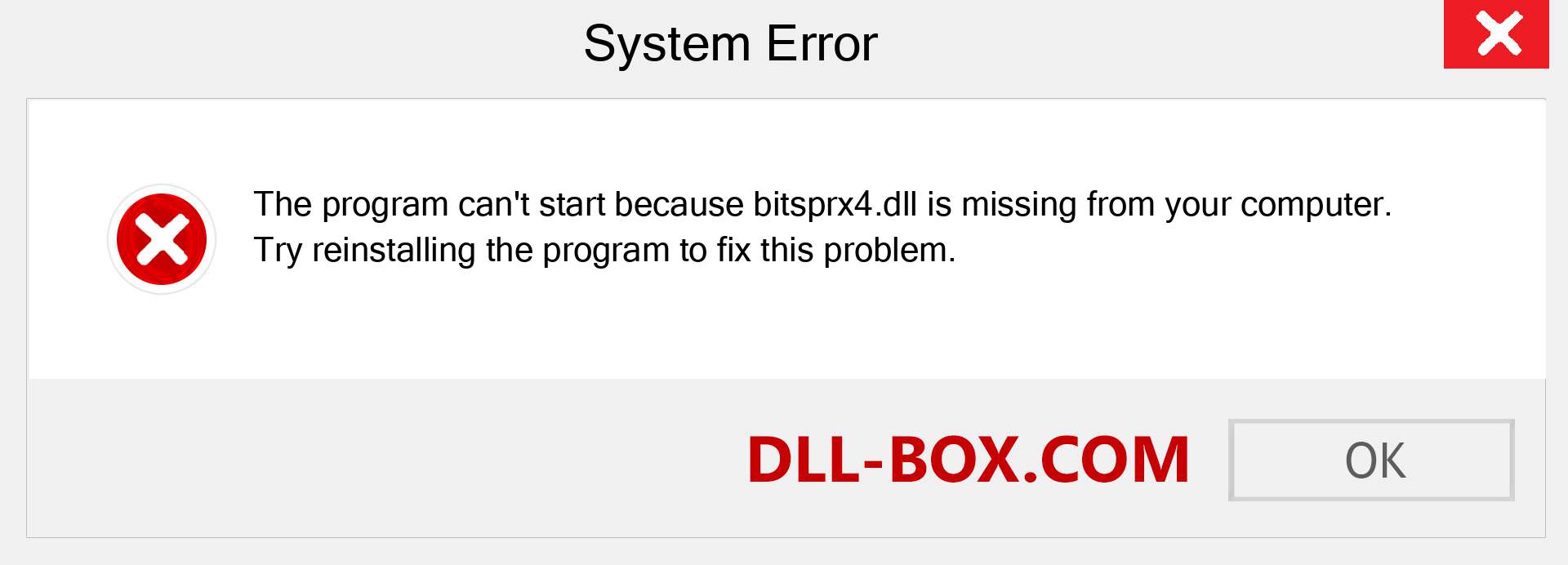  bitsprx4.dll file is missing?. Download for Windows 7, 8, 10 - Fix  bitsprx4 dll Missing Error on Windows, photos, images